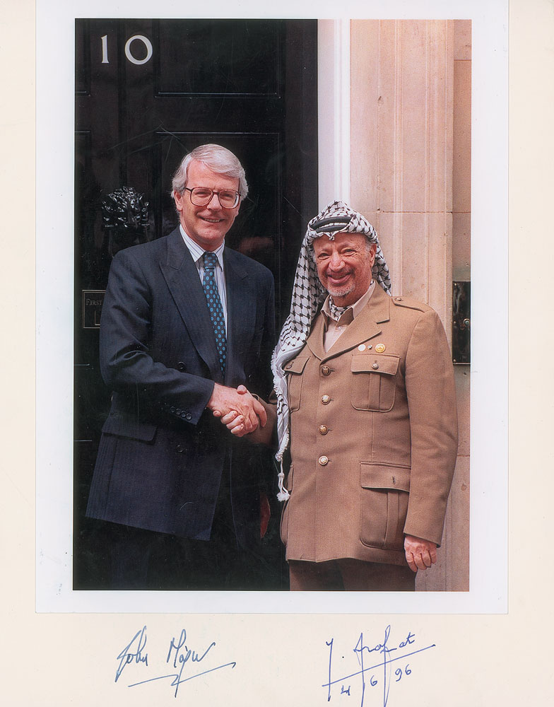 Lot #374 Yasser Arafat and John Major