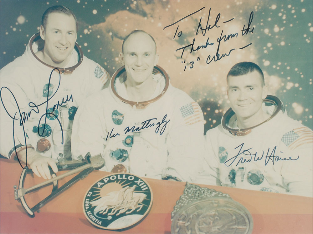 Lot #9367 Apollo 13 Signed Photograph