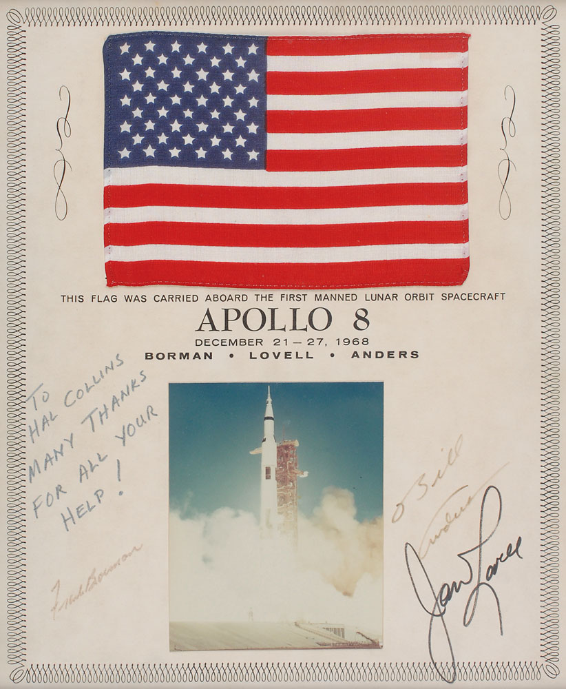 Lot #9234 Apollo 8 Flown Flag