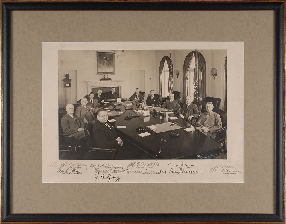 Lot #69 Harry S. Truman and His Cabinet