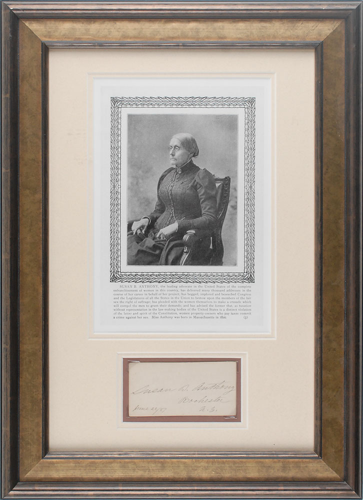 Lot #304 Susan B. Anthony and Lucy Stone