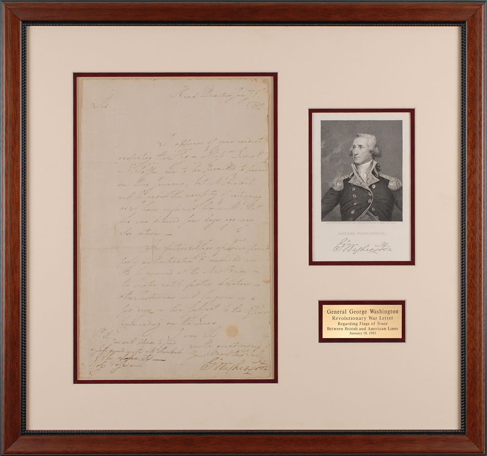 Lot #8017 George Washington Letter Signed
