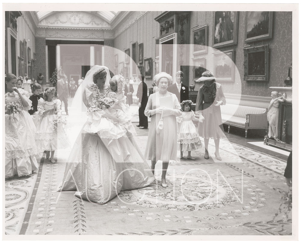 Lot #8001  Princess Diana and Prince Charles Original Wedding Photographs