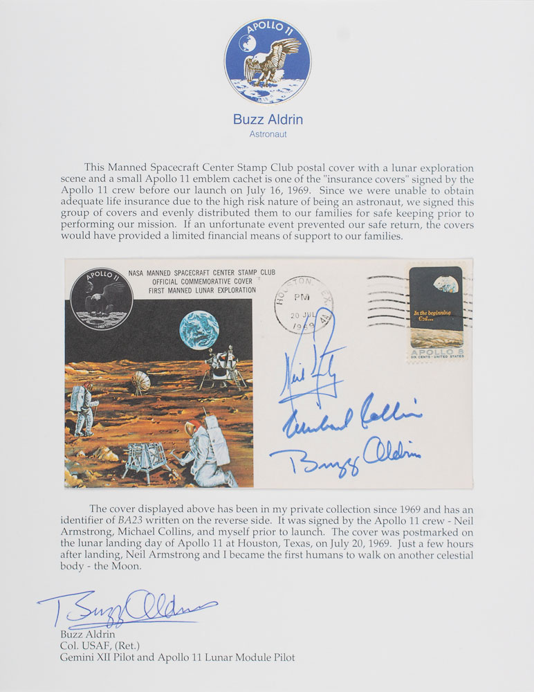 Lot #9267 Buzz Aldrin’s Apollo 11 ‘Type 1’
