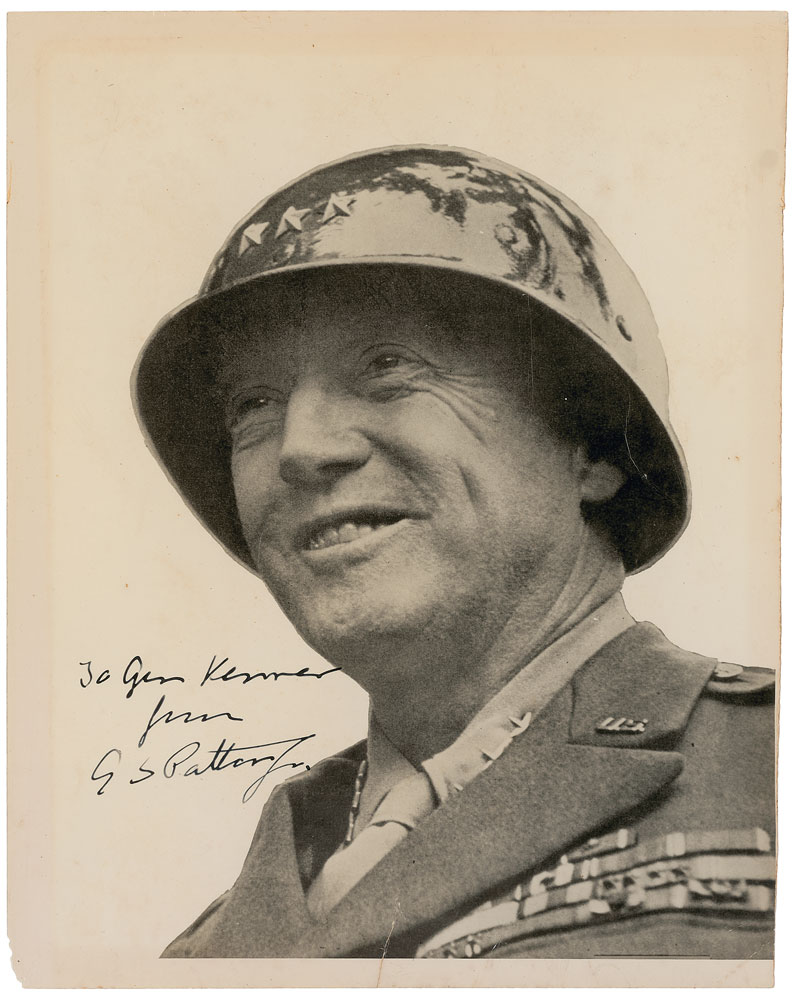 Lot #8044 George S. Patton, Jr. Signed Photograph
