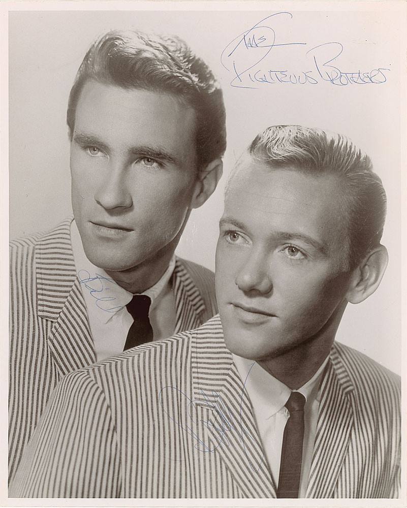 Lot #2297 The Righteous Brothers Signed Photograph
