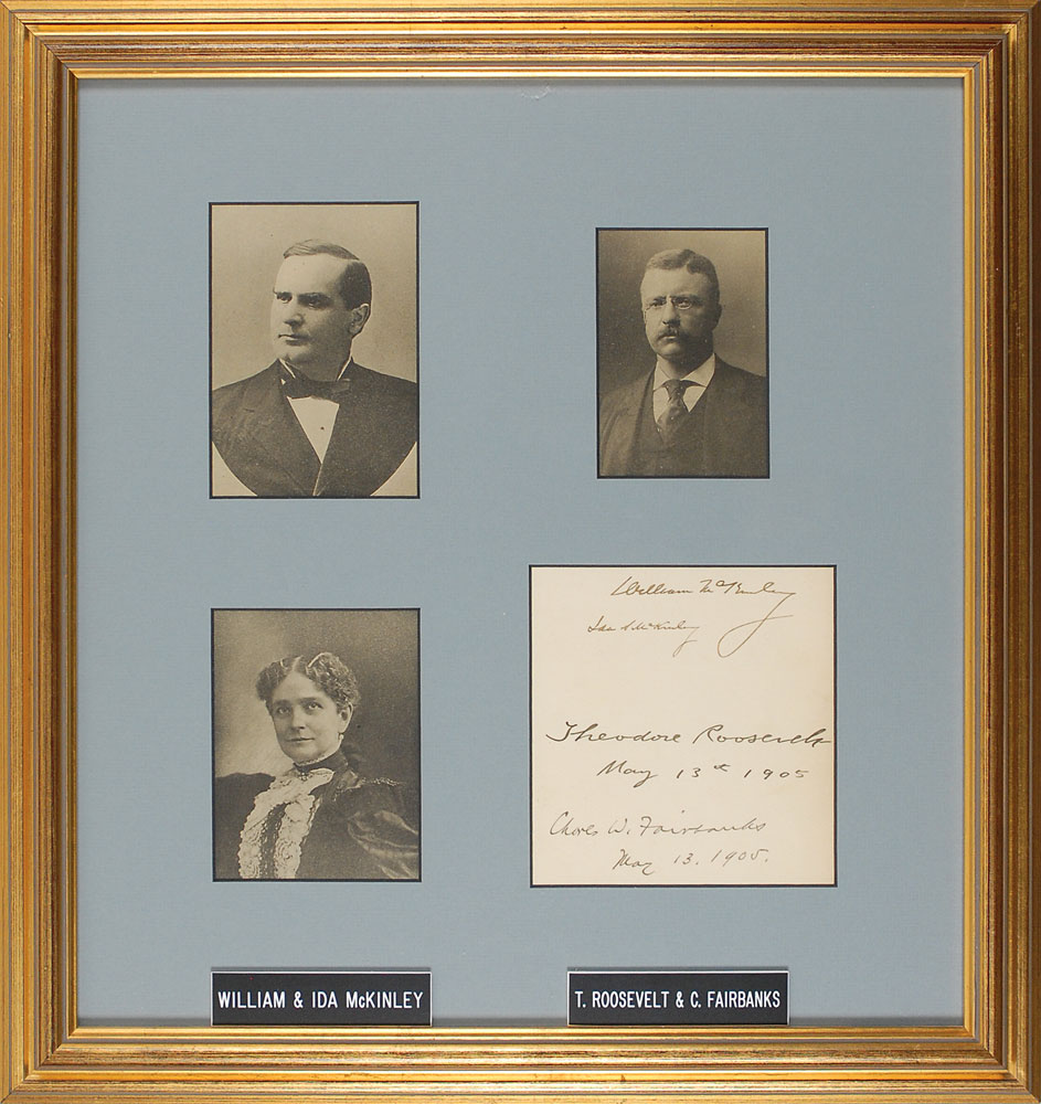 Lot #52 William McKinley and Theodore Roosevelt