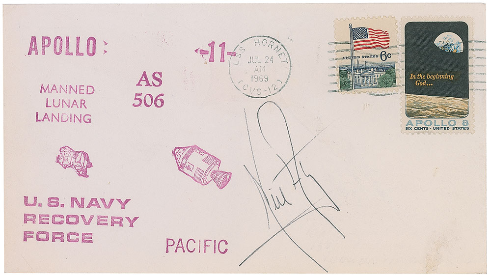 Lot #9286 Neil Armstrong Signed Cover