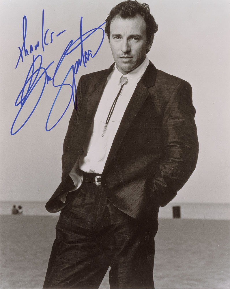 Lot #2352 Bruce Springsteen Signed Photograph