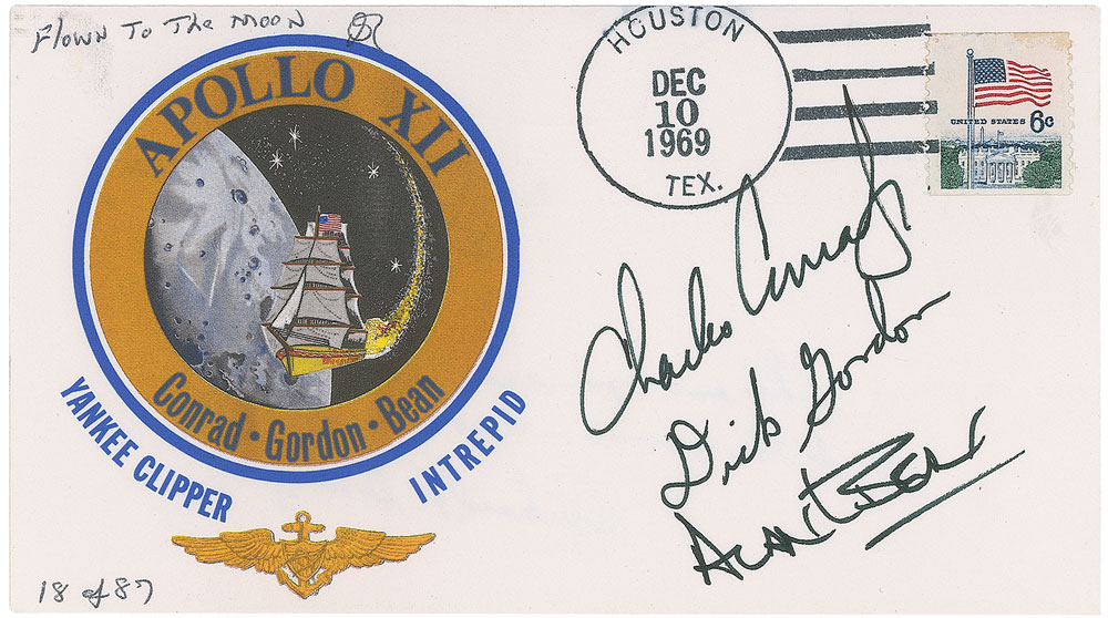 Lot #9326 Apollo 12 Flown Cover