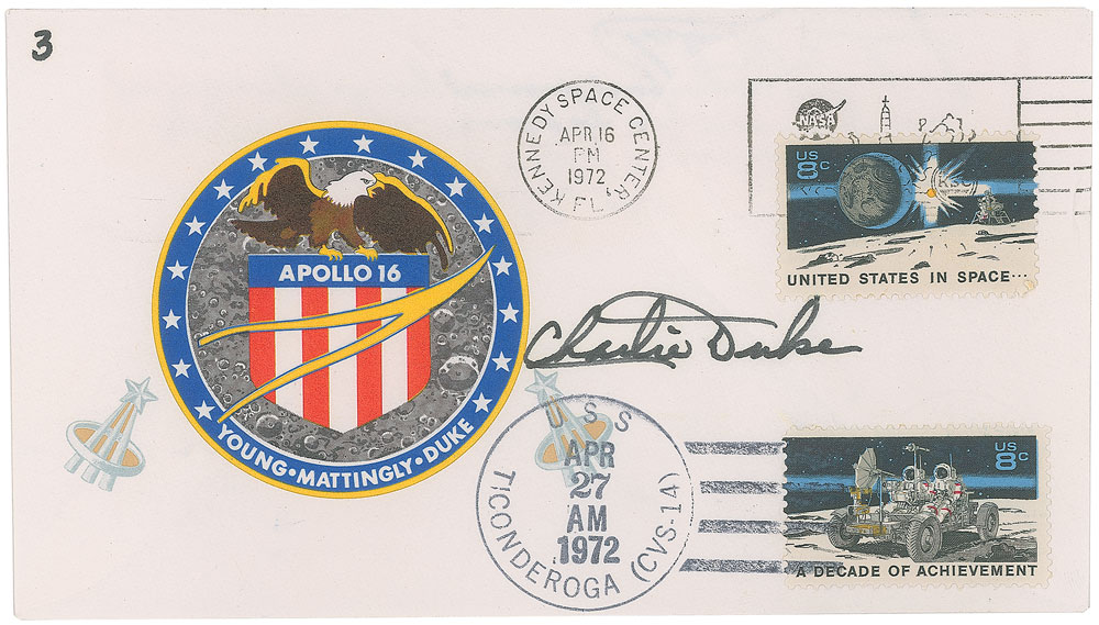 Lot #9430 Apollo 16 Flown Cover