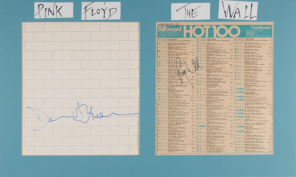 Lot #848 Pink Floyd: Gilmour and Waters