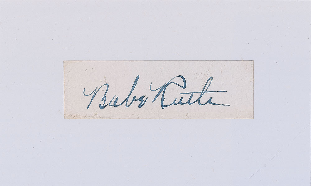 Lot #940 Babe Ruth