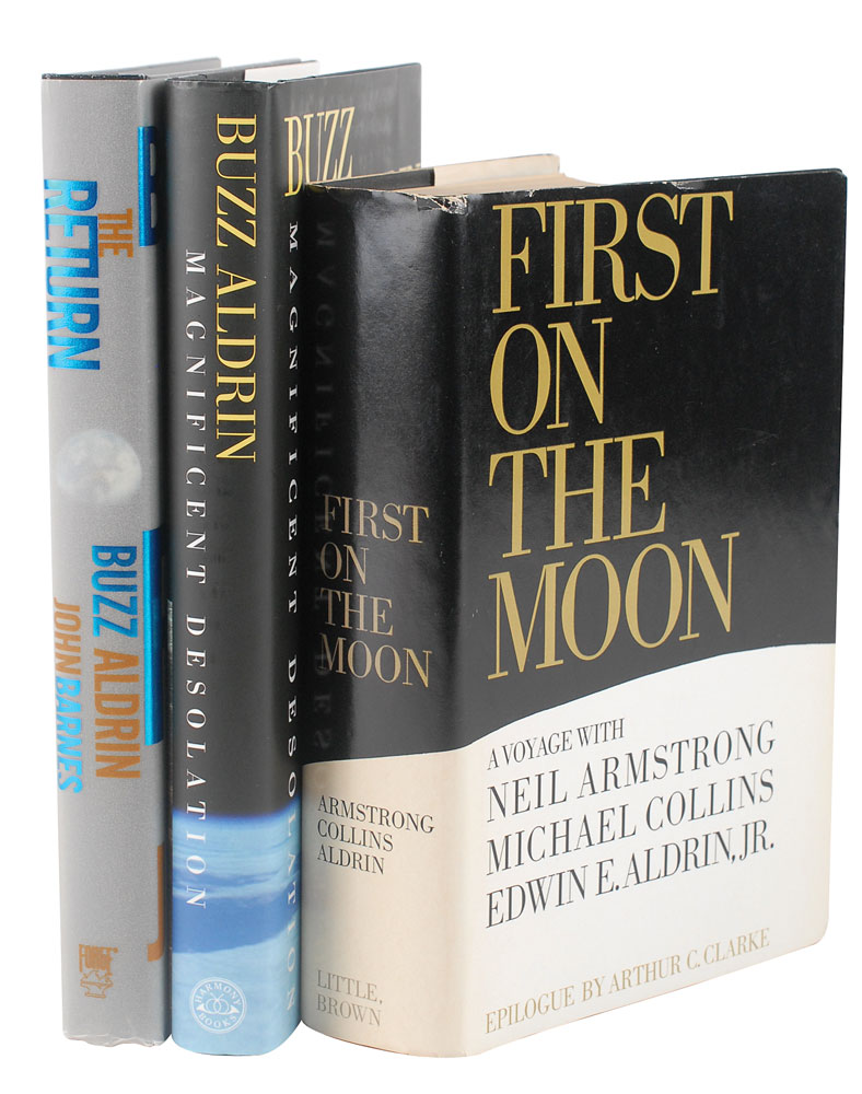 Lot #9308 Buzz Aldrin Set of Three Signed Books