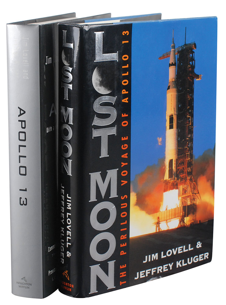 Lot #9375 Jim Lovell Set of Two Signed Books