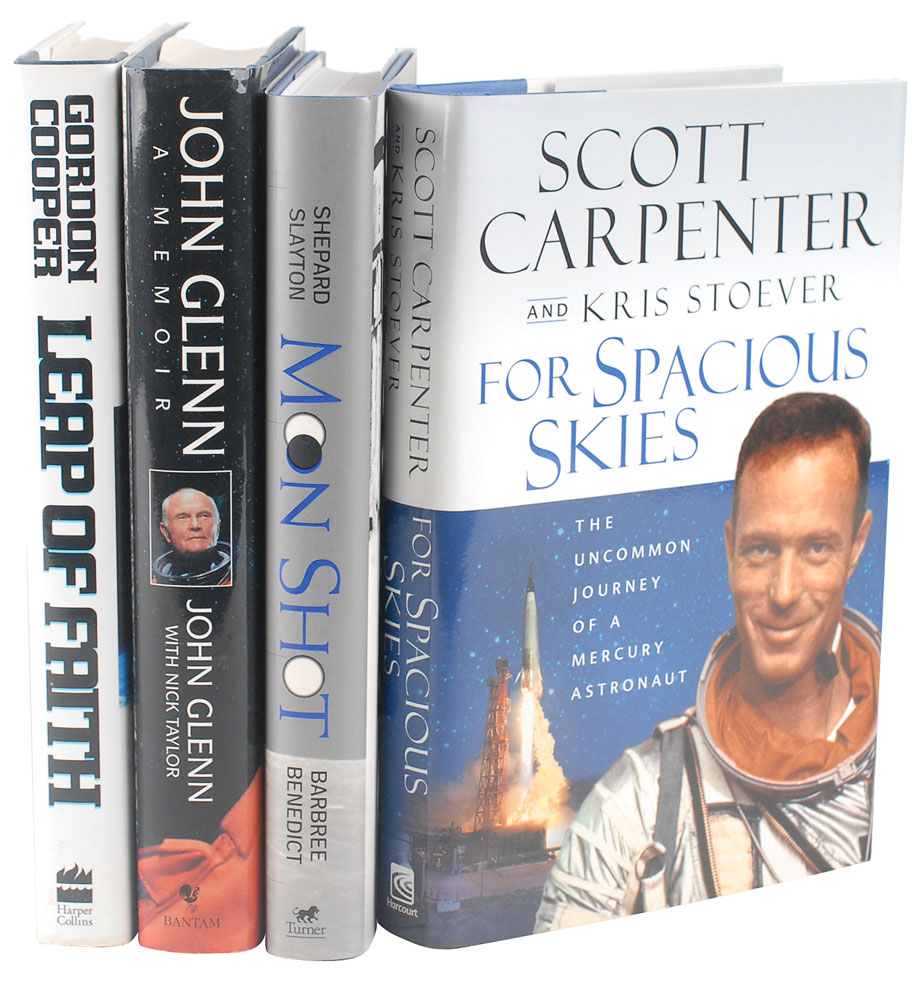 Lot #9096 Mercury Astronaut Signed Books