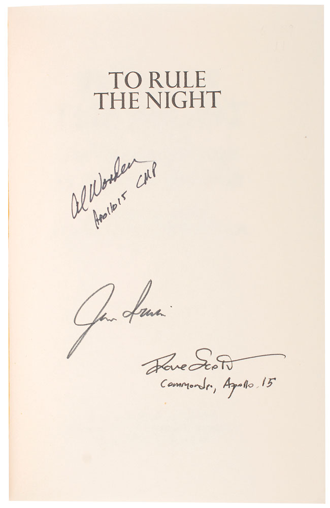 Lot #9426 Apollo 15 Signed Book