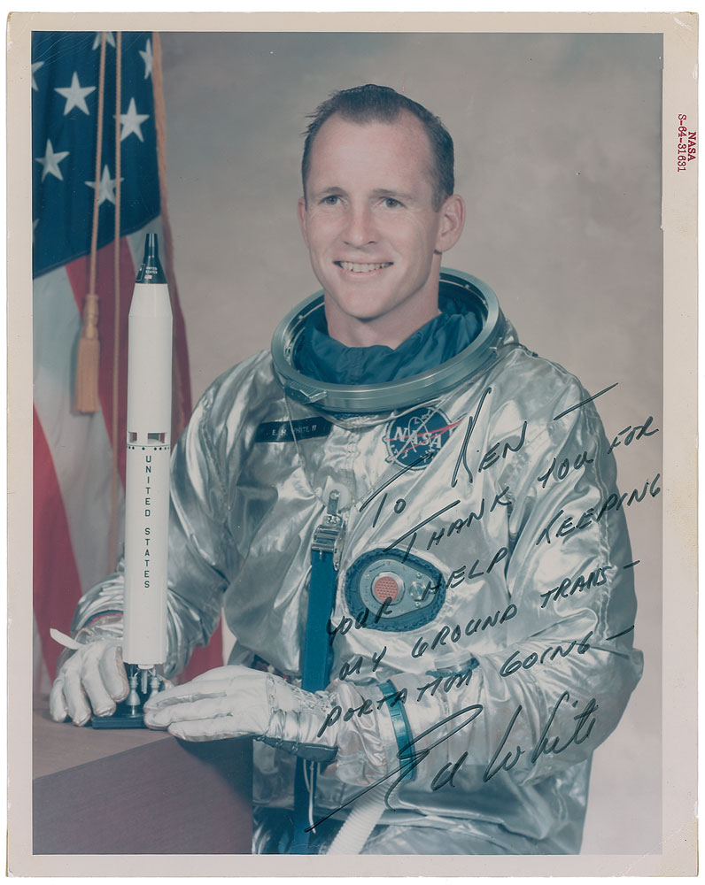 Lot #9107 Gemini 4: Edward H. White II Signed