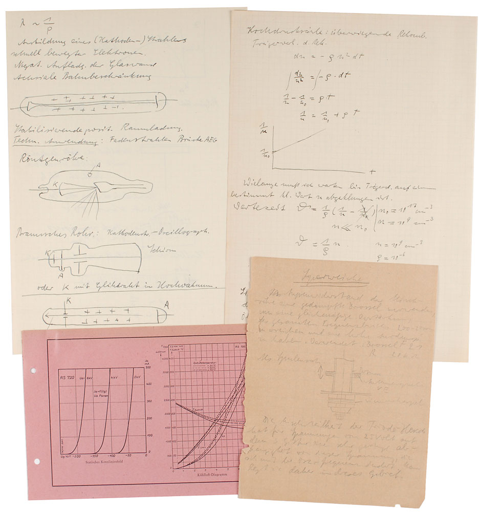 Lot #9025 Hans Hosenthien Handwritten Papers