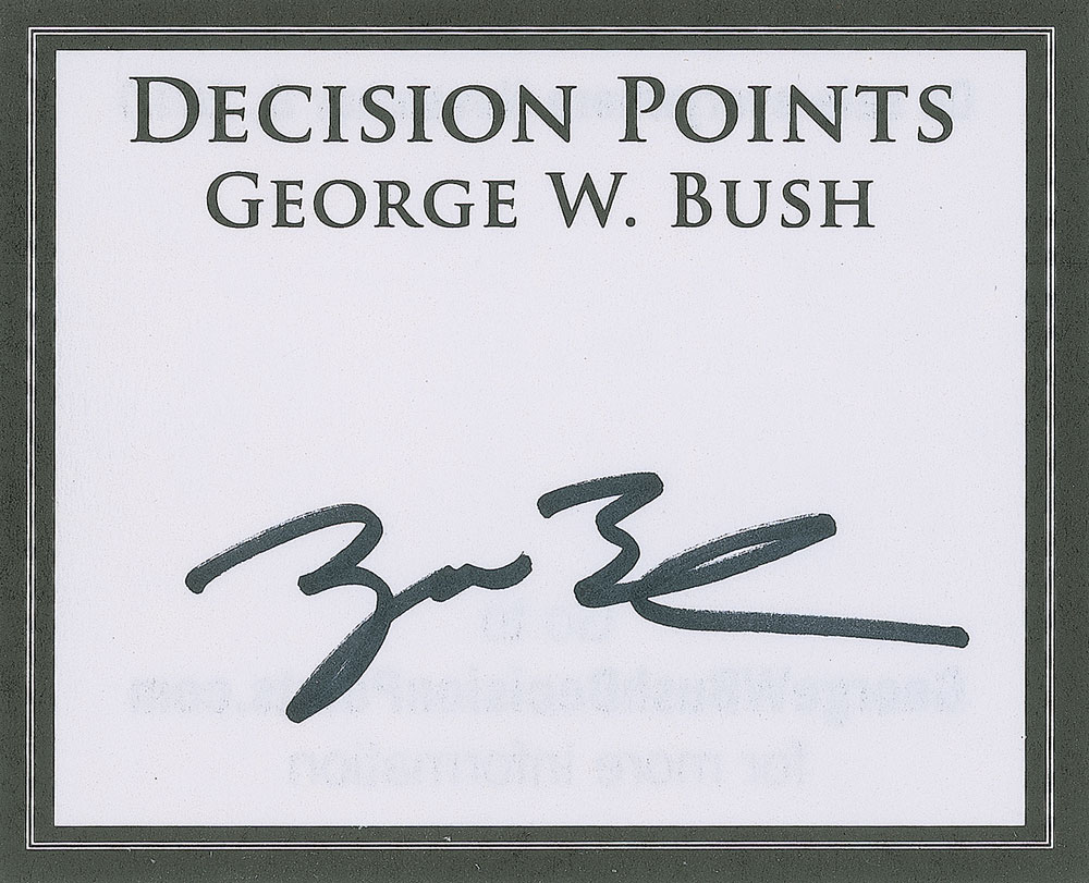 Lot #159 George W. Bush