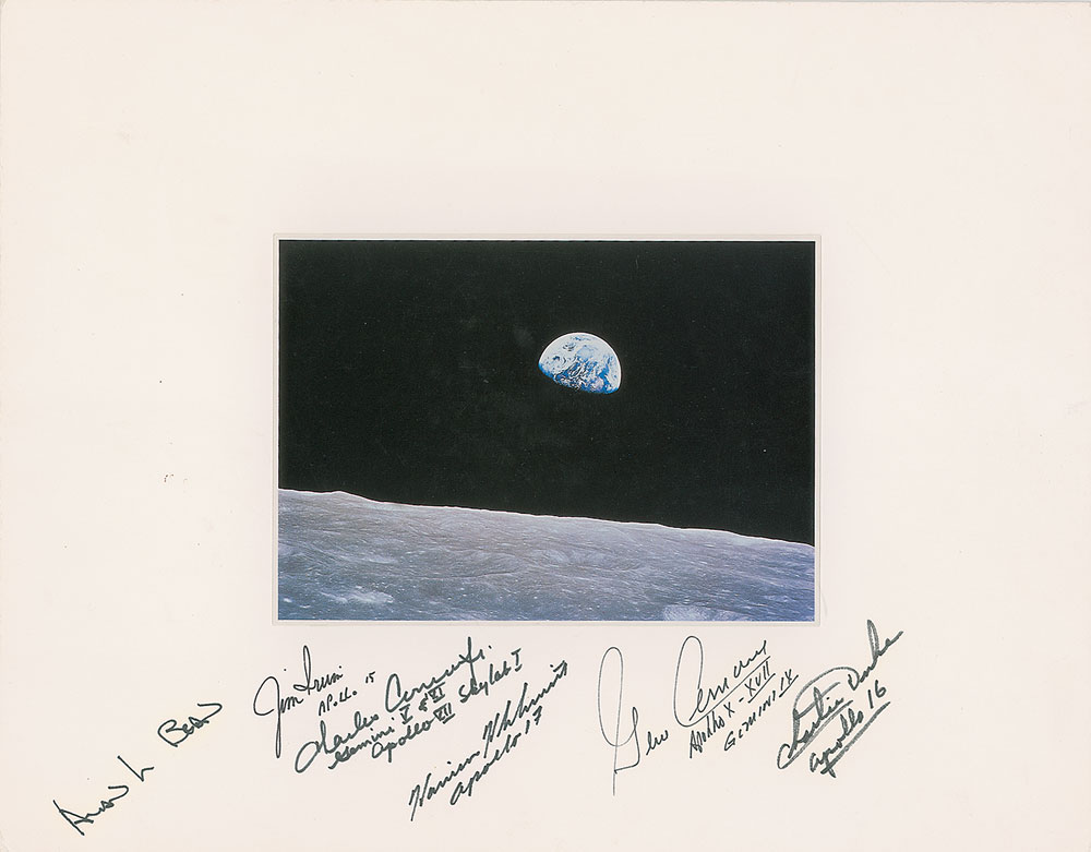 Lot #9198 Moonwalkers Signed Photograph