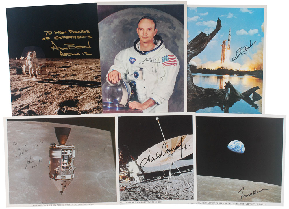 Lot #9199 Apollo Astronaut Collection of Six