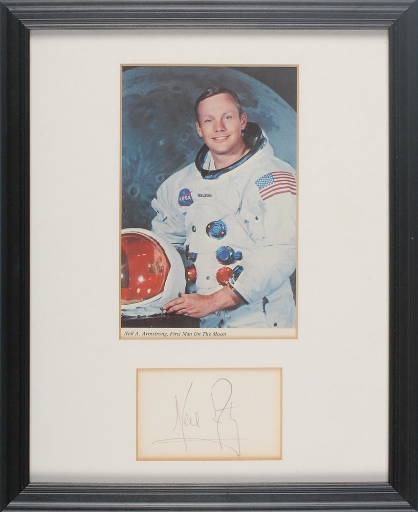 Lot #9288 Neil Armstrong Signature