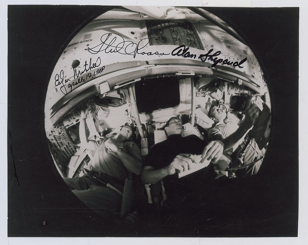 Lot #9386 Apollo 14 Signed Photograph