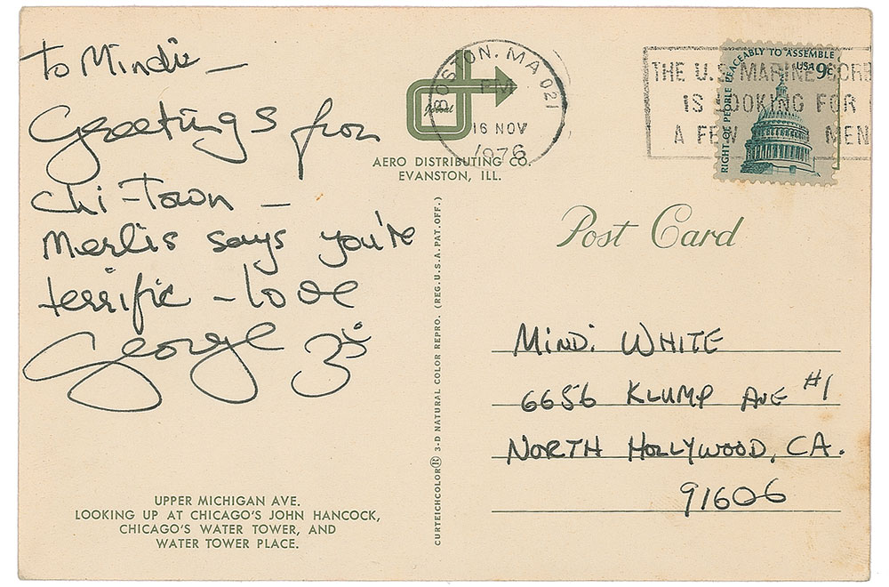 Lot #2033 George Harrison Autograph Note Signed