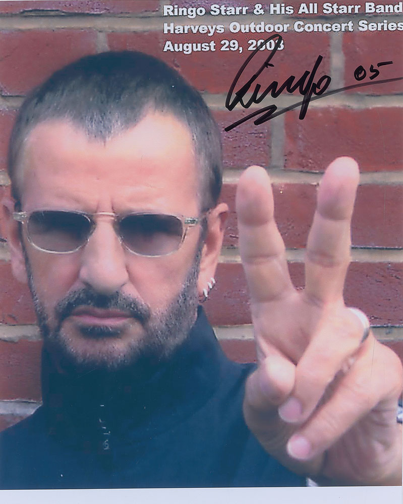 Lot #2036 Ringo Starr Signed Photograph