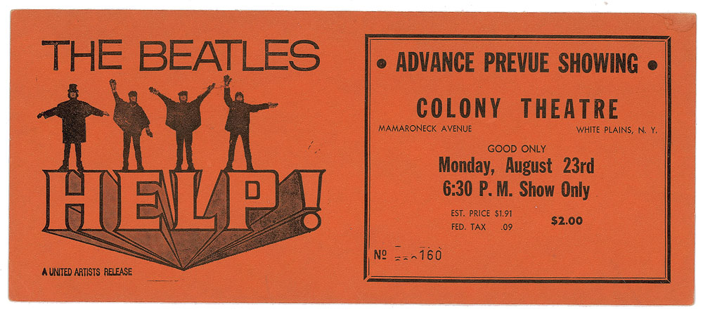 Lot #2054 Beatles Colony Theatre Promo
