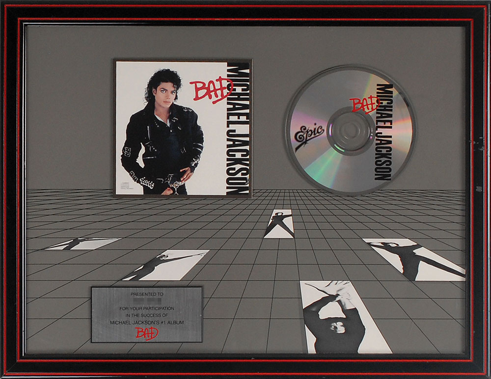 Lot #2165 Michael Jackson: Bad Sales Award