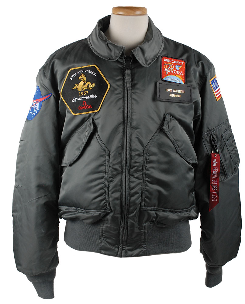 SOLD* Omega 50th Annv Speedmaster Flight Jacket by Alpha Size Large