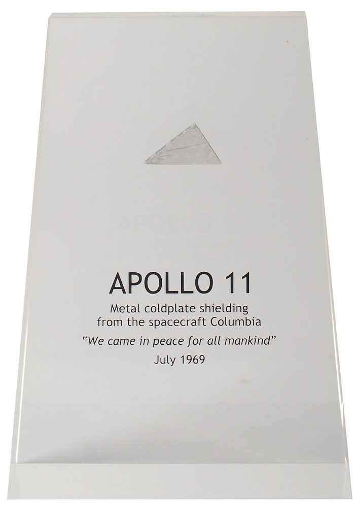 Lot #9317 Apollo 11 Flown Coldplate Fragment