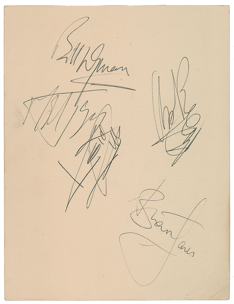 Lot #2111 Rolling Stones Signatures
