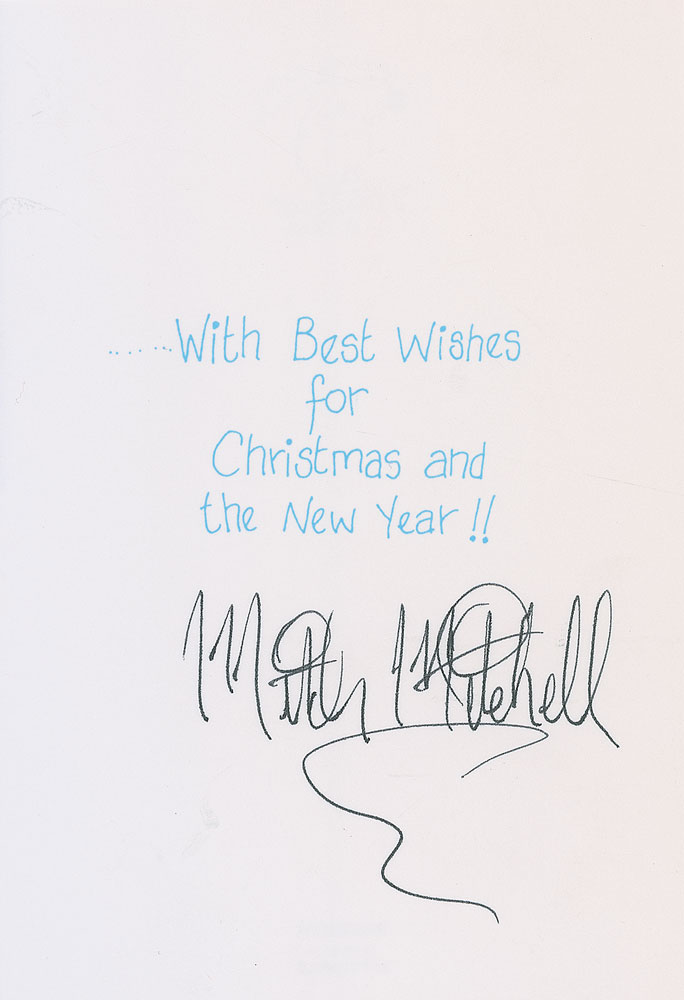 Lot #2108 Mitch Mitchell Signed Christmas Card