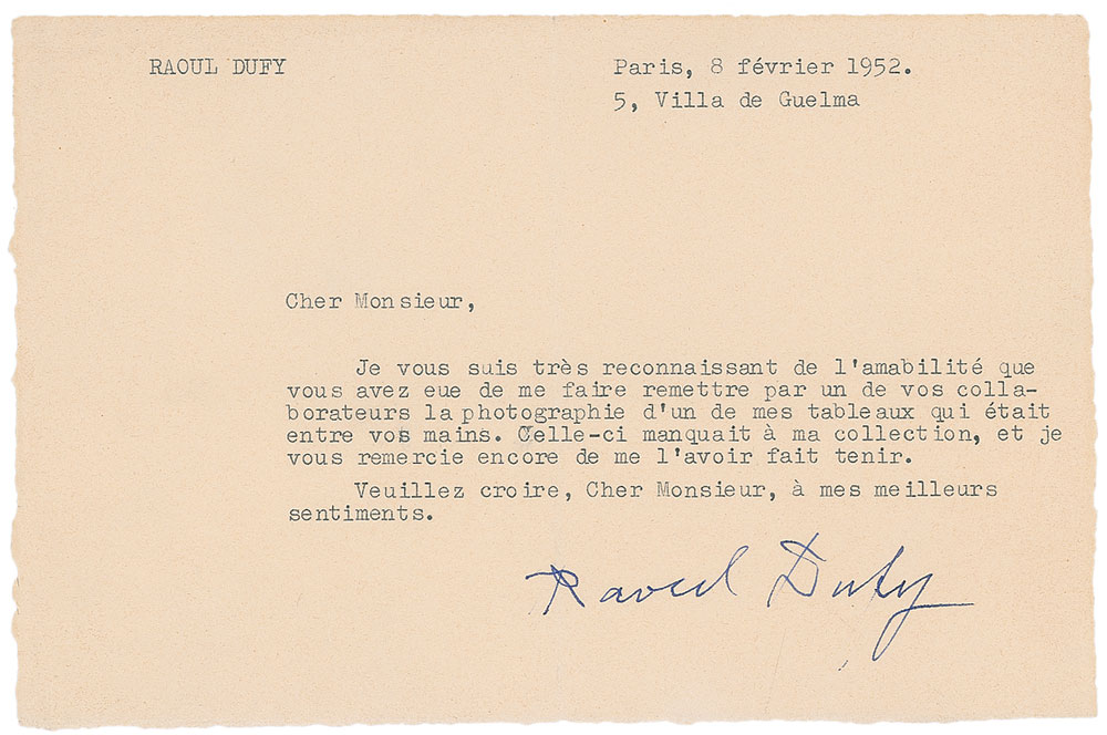 Lot #592 Raoul Dufy