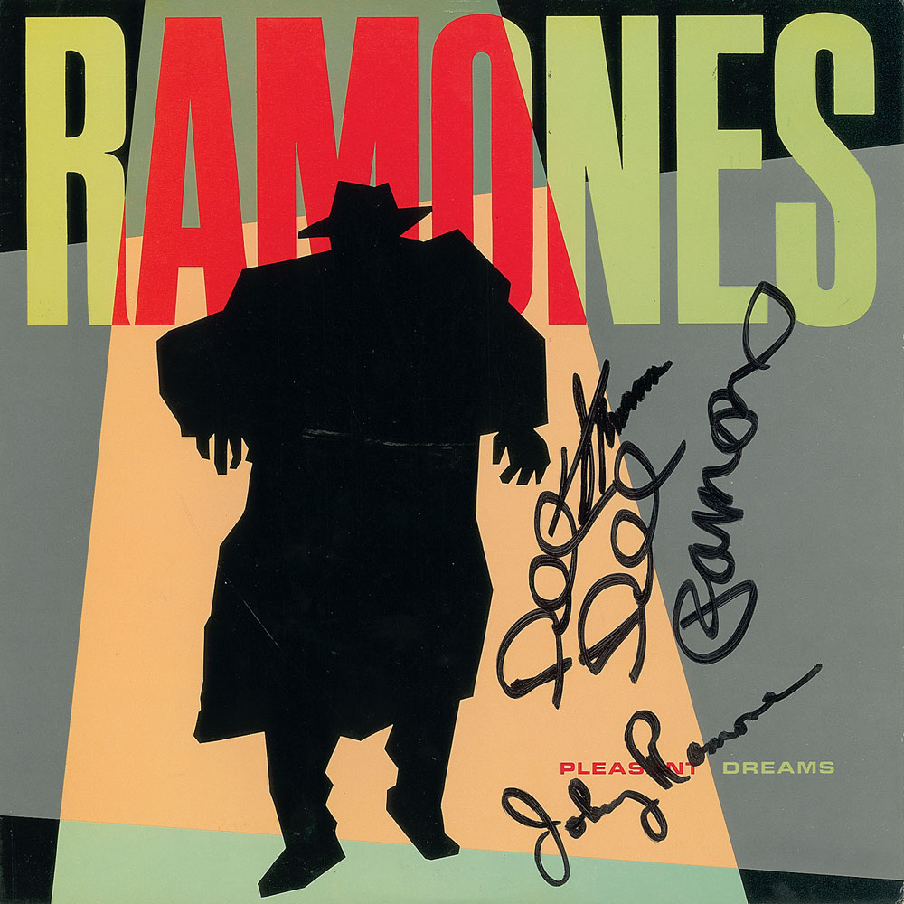 Lot #2395 The Ramones Signed ‘Pleasant Dreams’
