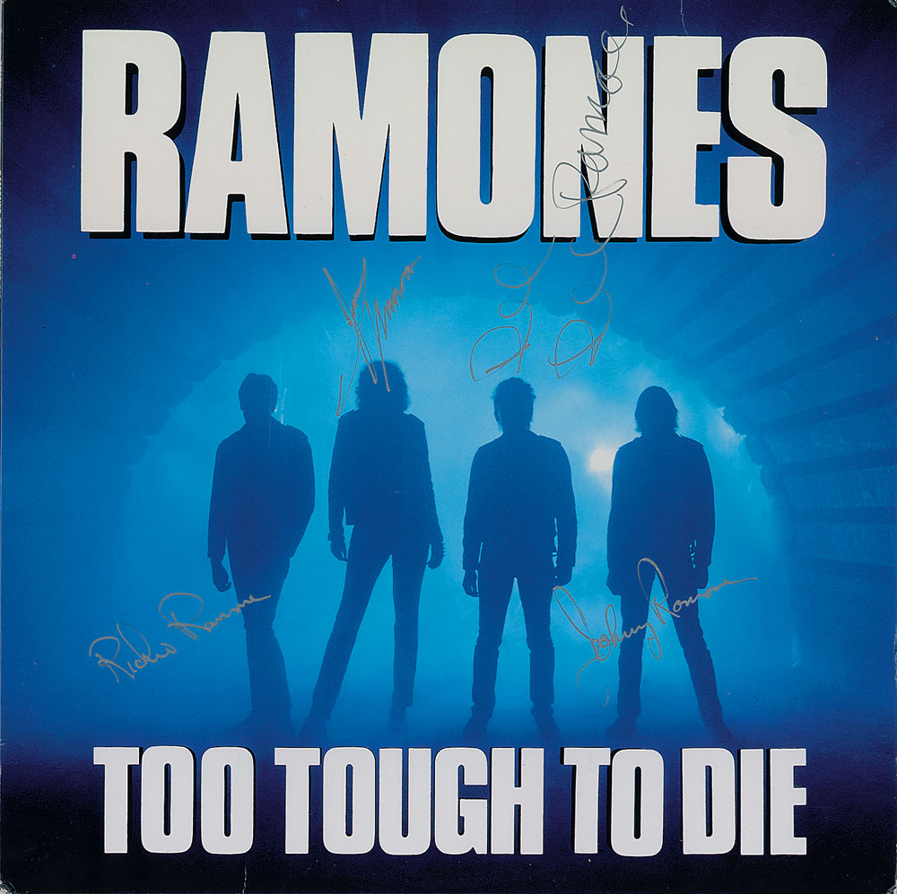 Lot #2397 The Ramones Signed ‘Too Tough to Die’