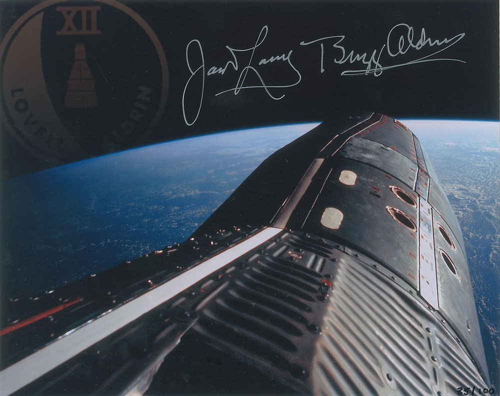 Lot #6177 Gemini 12 Signed Photograph