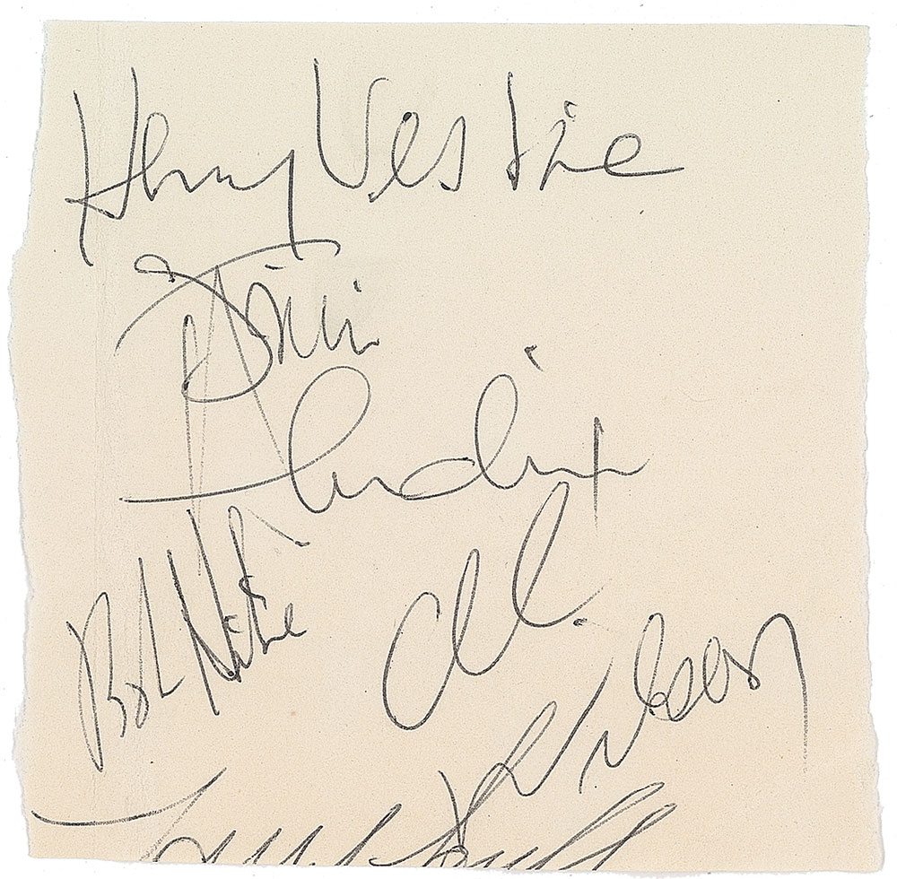 Lot #2101 Jimi Hendrix Signature