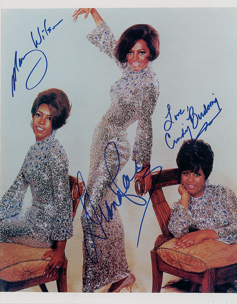 Lot #2304 The Supremes Signed Photograph