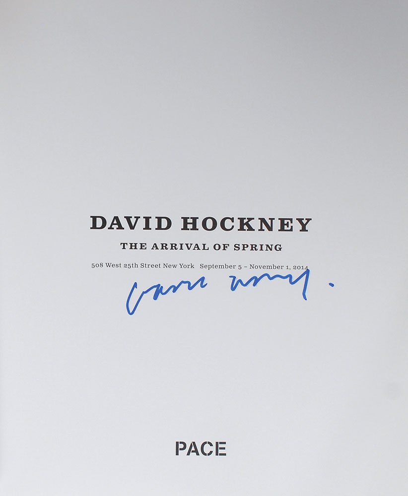 Lot #2586 David Hockney Signed Book