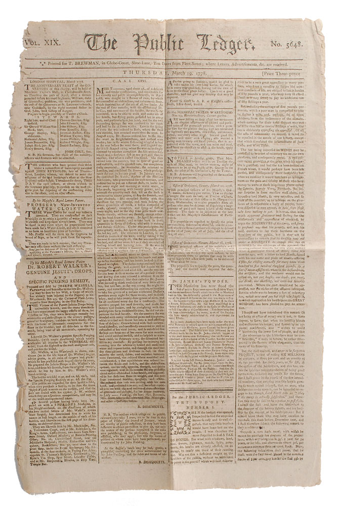 Lot #346 Revolution-era Newspapers
