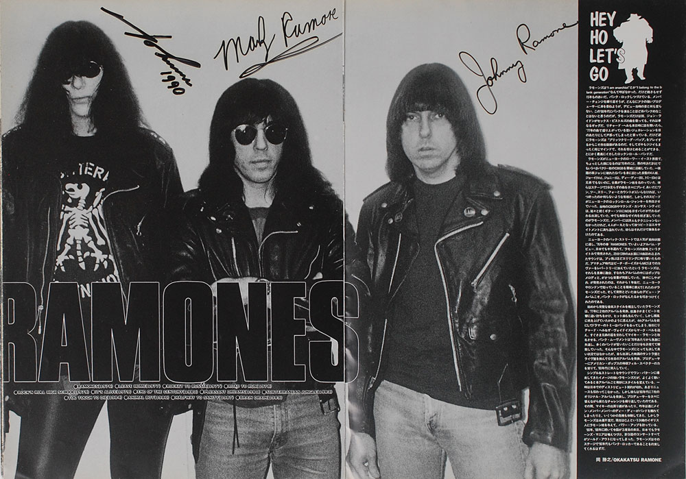 Lot #2408 The Ramones Signed Tour Book