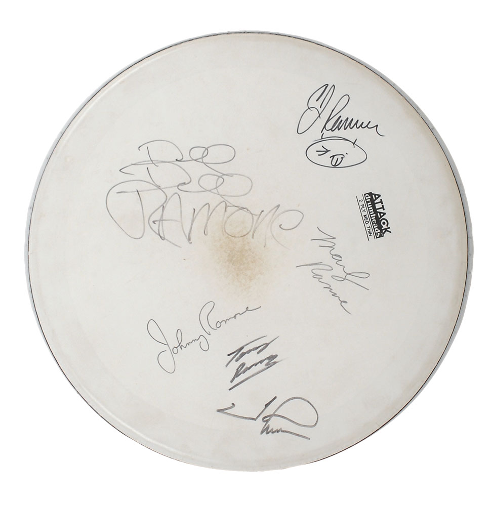 Lot #2399 The Ramones Stage-used and Signed