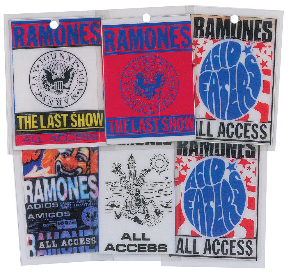 Lot #2413 The Ramones Tour Passes