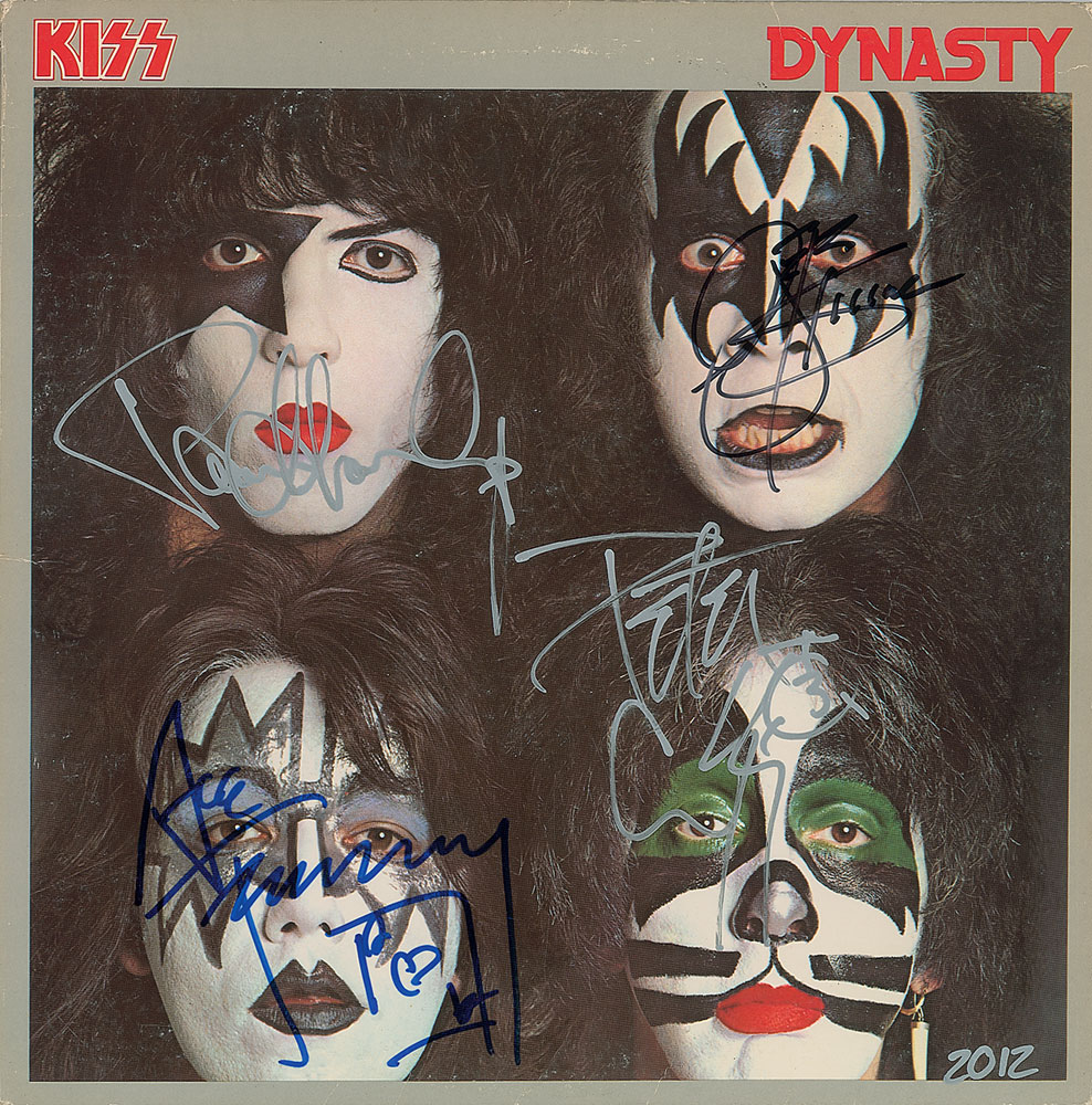 Lot #2337 KISS Signed Album
