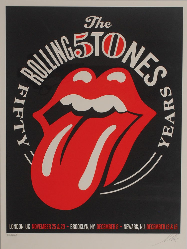Lot #2120 Rolling Stones Signed Lithograph:
