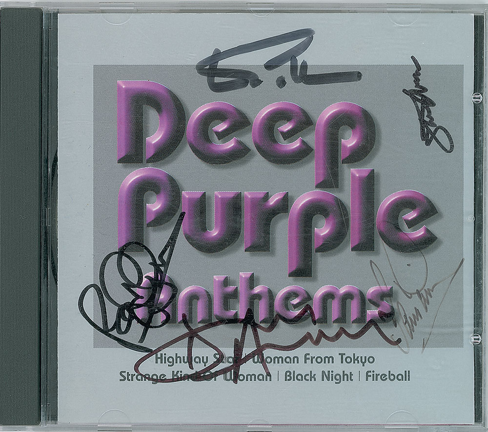 Lot #2328 Deep Purple Signed CD